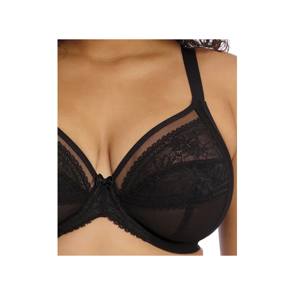 Soutien gorge plongeant à armatures KENDRA 301602 NOIR