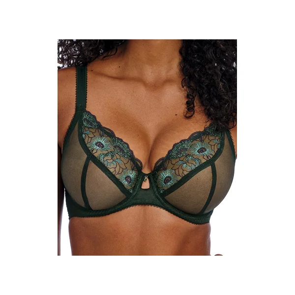 Soutien gorge plongeant à armatures LOVELAND 401002 DEEP EMERALD