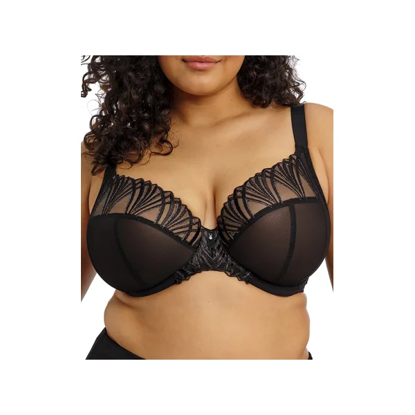 Soutien gorge plongeant à armatures REJA 303102 NOIR