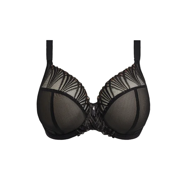 Soutien gorge plongeant à armatures REJA 303102 NOIR