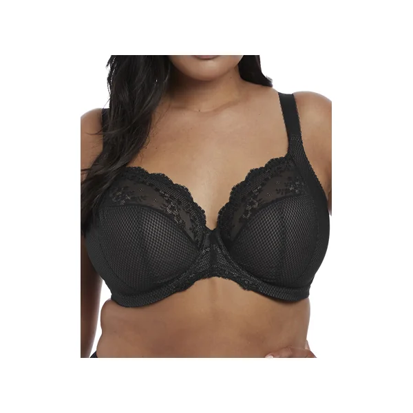 Soutien gorge plongeant à armatures stretch CHARLEY 4382 NOIR