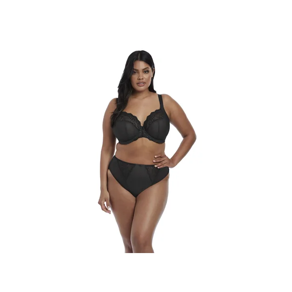 Soutien gorge plongeant à armatures stretch CHARLEY 4382 NOIR