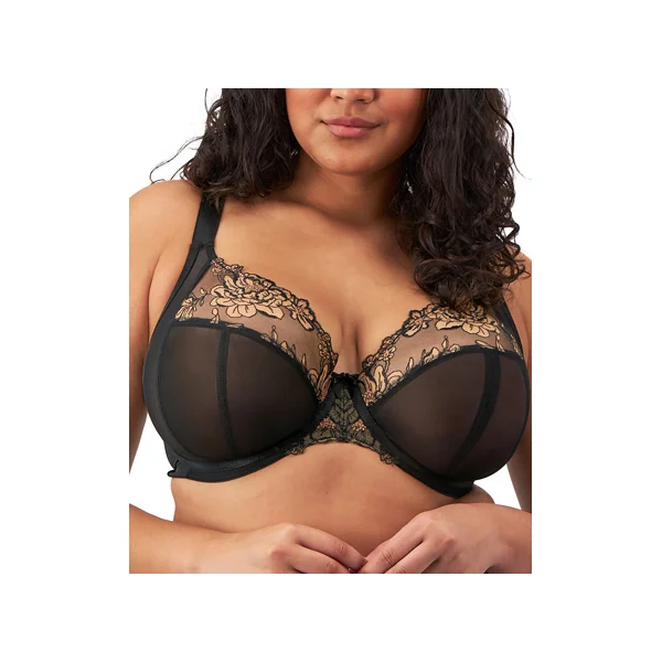 Soutien gorge plongeant à armatures TEAGAN 302602 BLACK/ALMOND