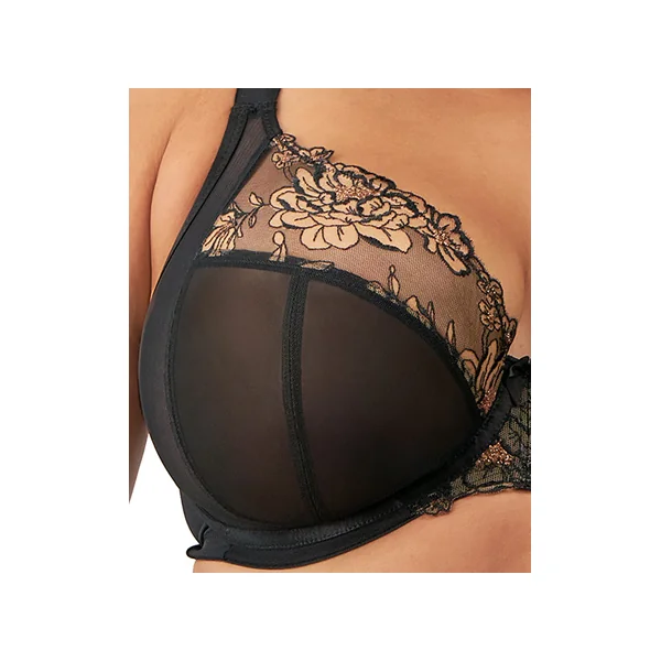 Soutien gorge plongeant à armatures TEAGAN 302602 BLACK/ALMOND