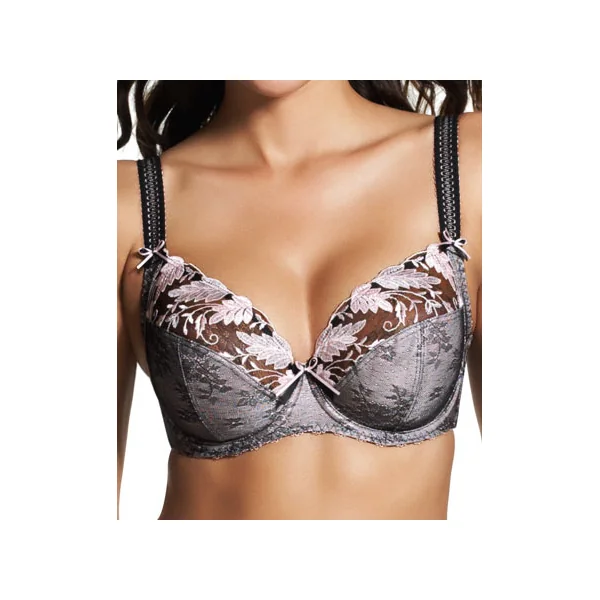 Soutien gorge plongeant à armatures à renfort latéral SAVANNAH 2152 NOIR
