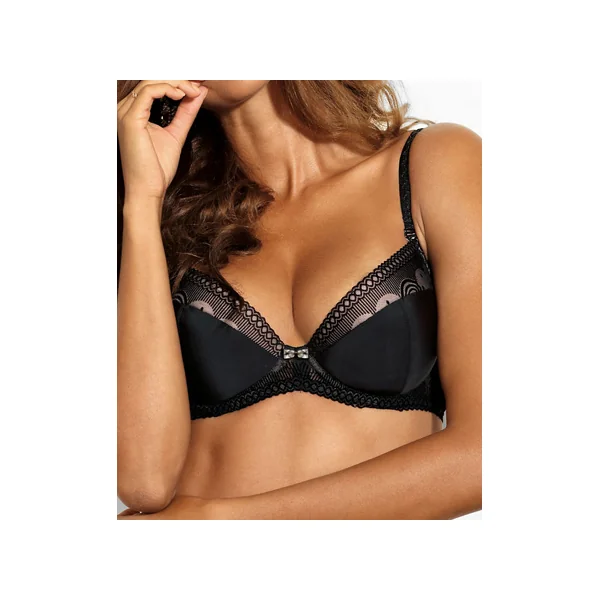 Soutien gorge push up à armatures CAT EYE NOIR