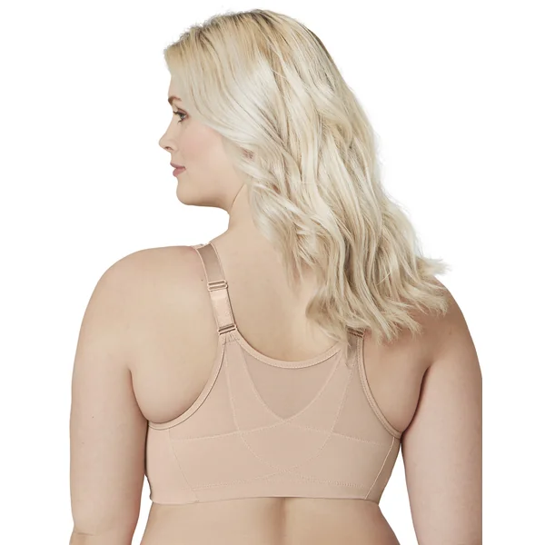 Soutien gorge sans armature avec aide posturale à fermeture devant 1265 chair