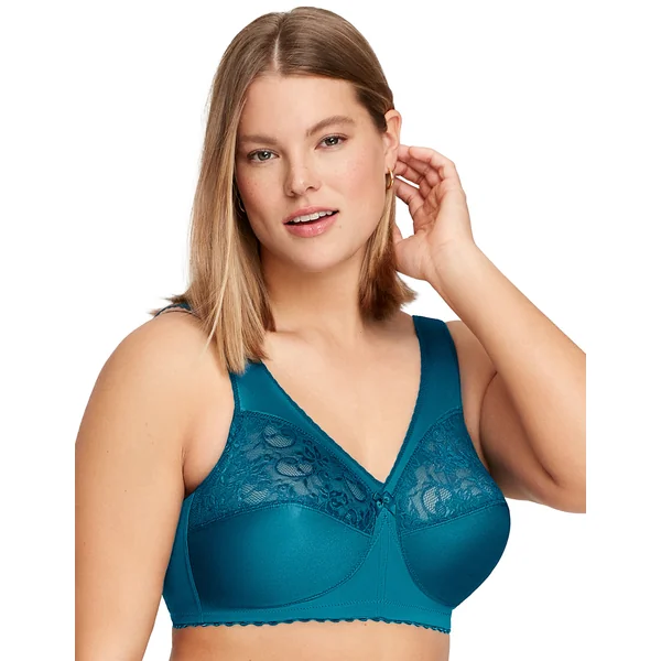 Soutien gorge sans armature MagicLift Grand Maintien 1000 bleu petrole