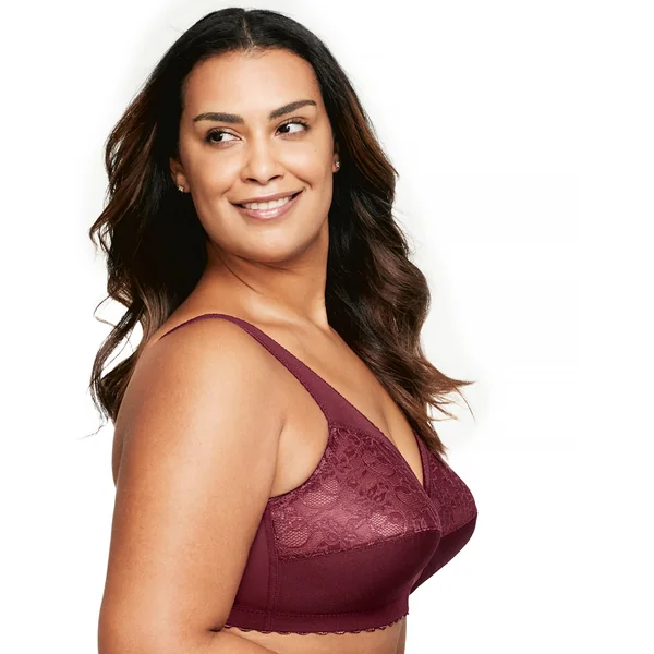 Soutien gorge sans armature MagicLift Grand Maintien 1000 bordeaux