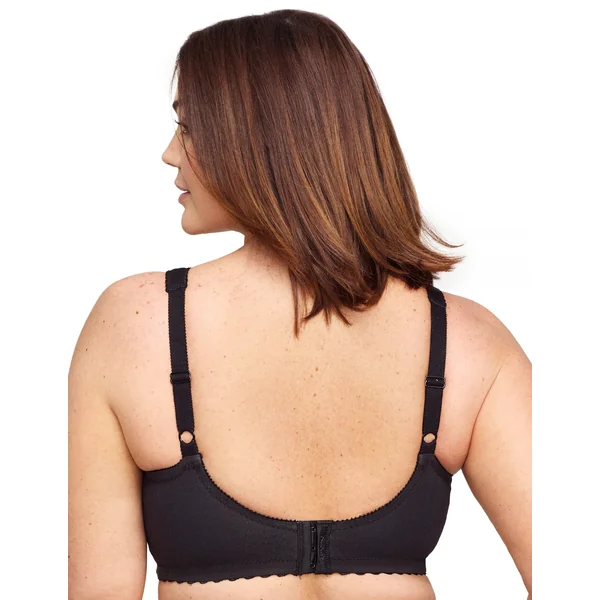 Soutien gorge sans armature MagicLift Grand Maintien Coton 1001 noir
