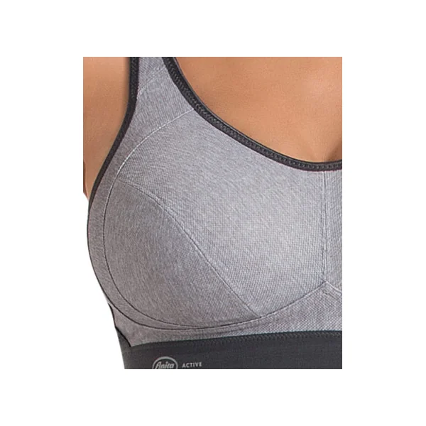 Soutien gorge sport sans armature 5527 GRIS CHINE