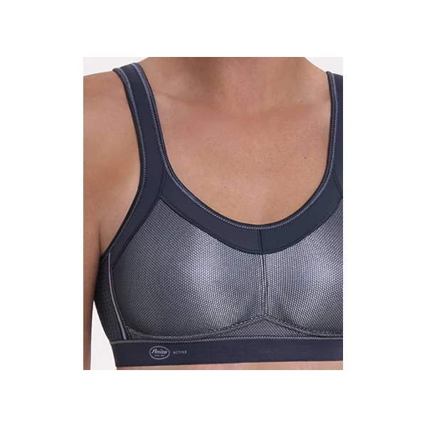 Soutien gorge sport sans armatures 5529 ANTHRACITE