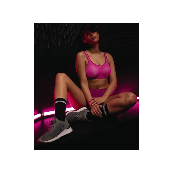 Soutien gorge sport sans armatures 5529 ROSE ELECTRIQUE