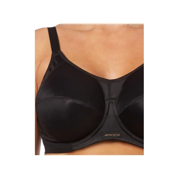 Soutien gorge sport à armatures avec T-back ENERGISE 8041 NOIR
