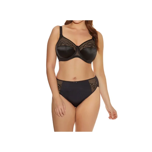 Soutien gorge à armature avec basque 4030 CATE NOIR