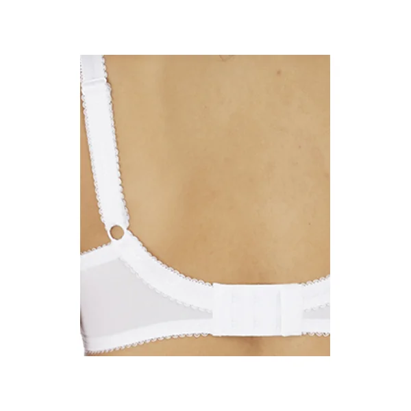Soutien gorge à armatures apex triangle dentelle LOVE NOTE 5211 BLANC