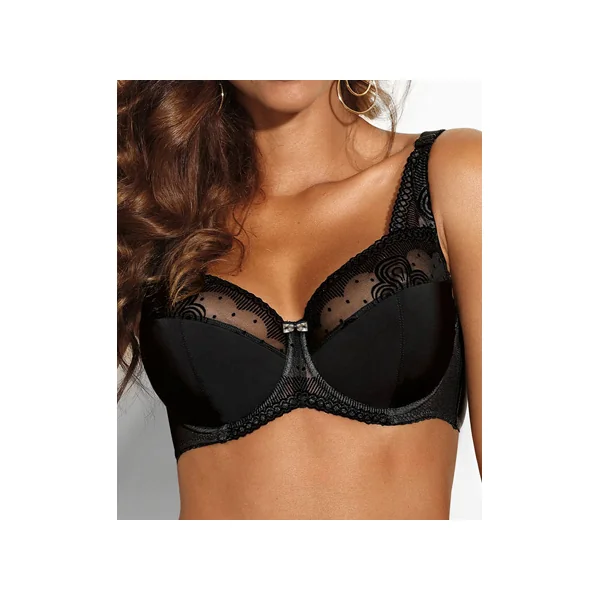 Soutien gorge à armatures CAT EYE NOIR