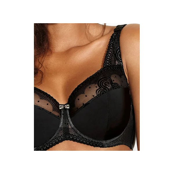 Soutien gorge à armatures CAT EYE NOIR