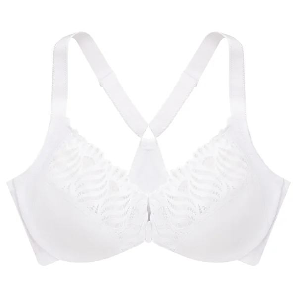soutien gorge à armatures dos nageur à fermeture devant 1246 blanc