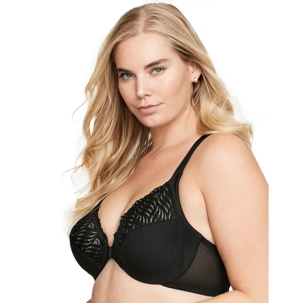soutien gorge à armatures dos nageur à fermeture devant 1246 noir
