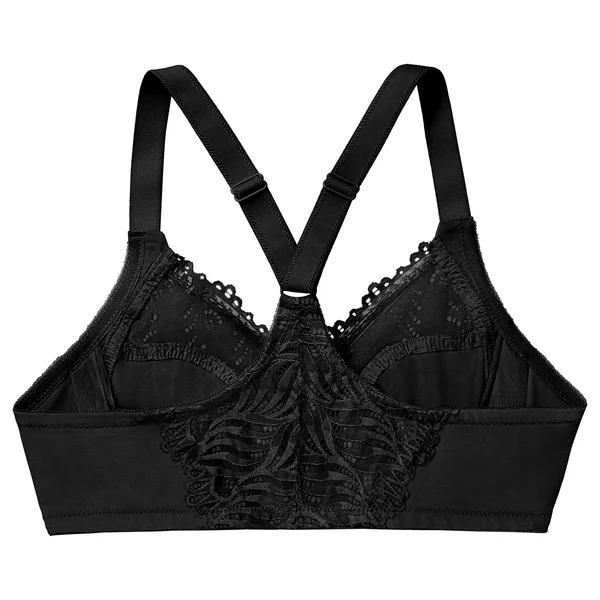 soutien gorge à armatures dos nageur à fermeture devant 1246 noir