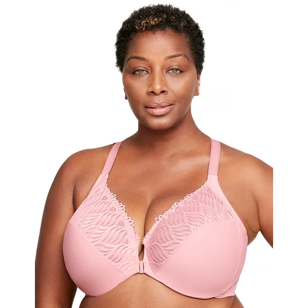 soutien gorge à armatures dos nageur à fermeture devant 1246 rose tendre