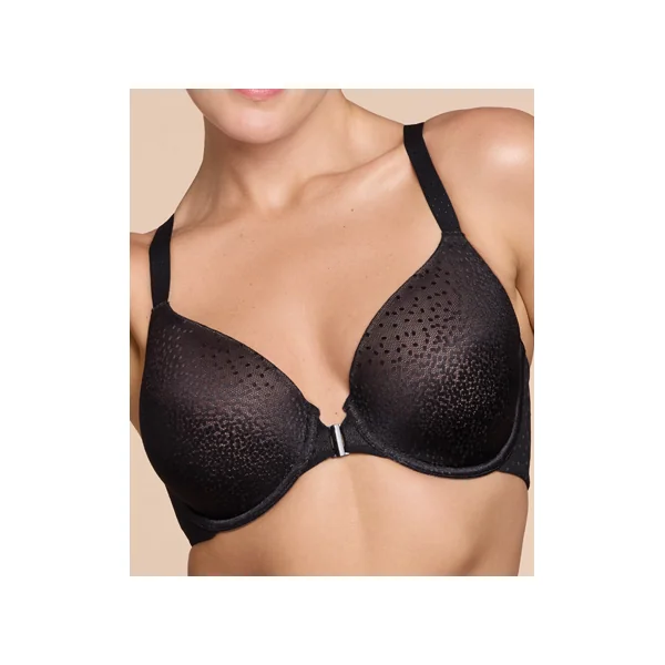 Soutien gorge à armatures à attache sur le devant BACK APPEAL WA853403 NOIR