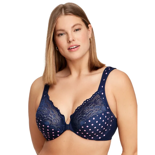 Soutien gorge à armatures à fermeture devant 1245 BLEU MARINE