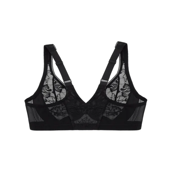 Soutien gorge à armatures à fermeture devant 9246 noir uni