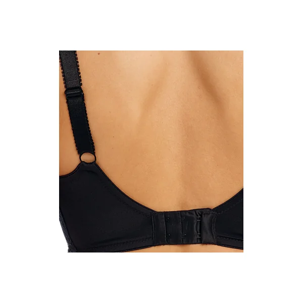 Soutien gorge à armatures à renfort latéral FUSION LACE 102301 NOIR