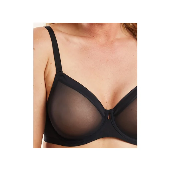 Soutien gorge à armatures à tulle transparente 815 NOIR