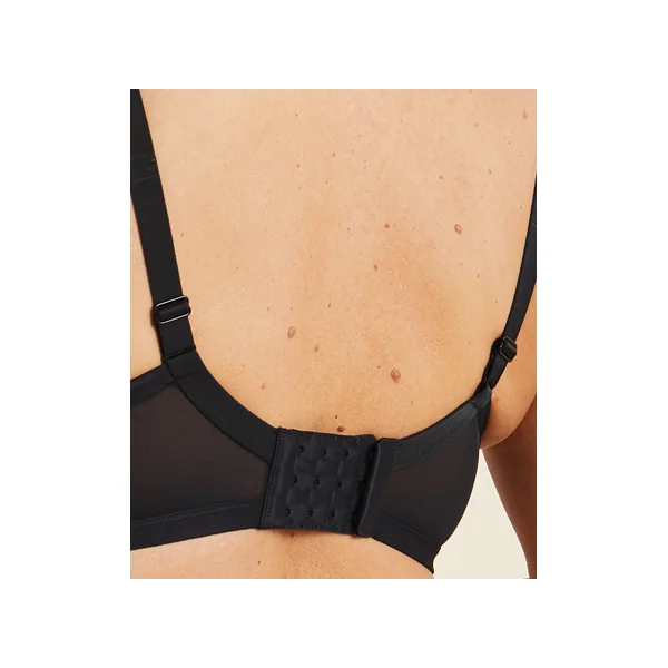 Soutien gorge à armatures à tulle transparente 815 NOIR