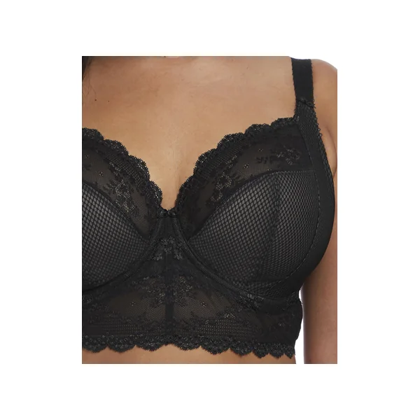 Soutien gorge à basque à armatures stretch CHARLEY 4381 NOIR