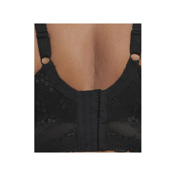 Soutien gorge à basque à armatures stretch CHARLEY 4381 NOIR