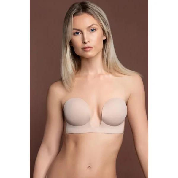 Soutien-gorge adhésif sans couture beige