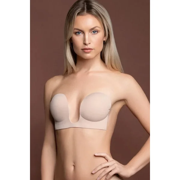 Soutien-gorge adhésif sans couture beige