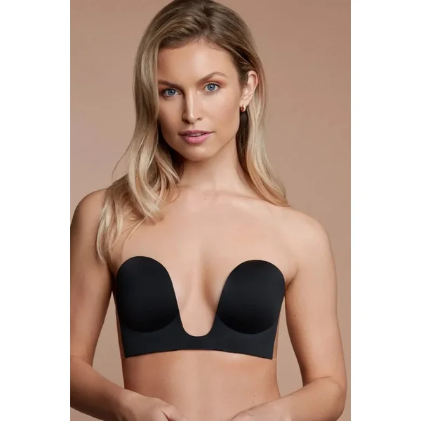 Soutien-gorge adhésif sans couture noir
