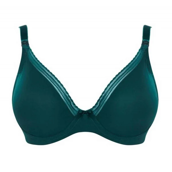 Soutien-gorge allaitement armatures vert Cache-Cœur Lingerie Milk en viscose Cache Coeur