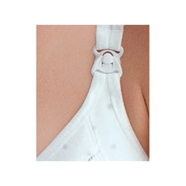 Soutien-gorge allaitement à armatures MISS COTTON 5056 BLANC PERLE