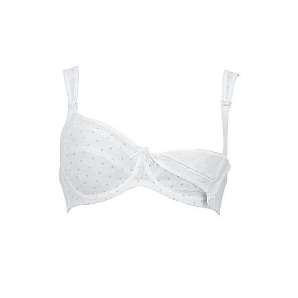 Soutien-gorge allaitement à armatures MISS COTTON 5056 BLANC PERLE