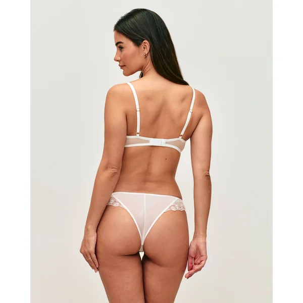 Soutien-gorge ampliforme avec broderies florales