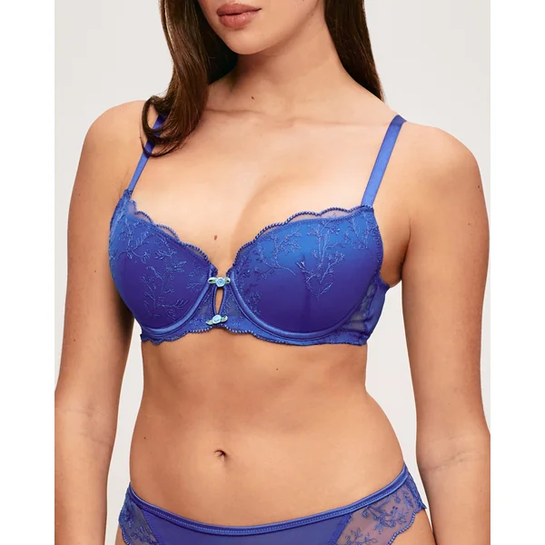 Soutien-gorge ampliforme avec broderies florales