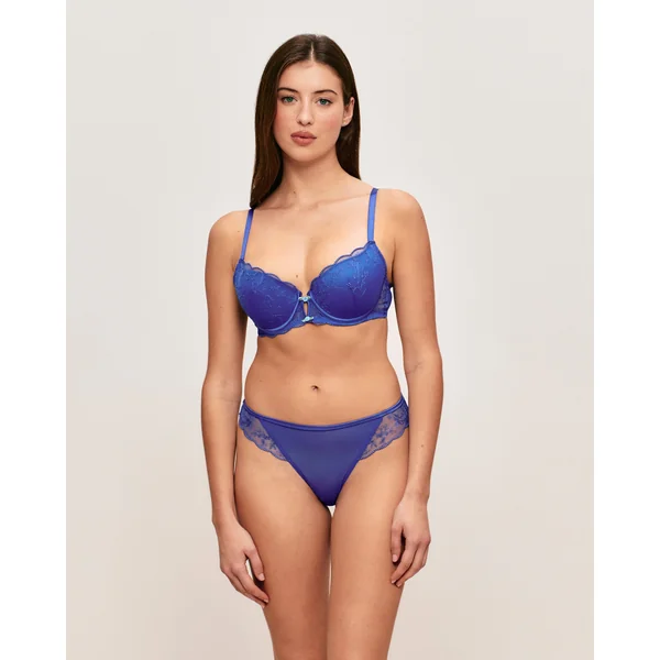 Soutien-gorge ampliforme avec broderies florales