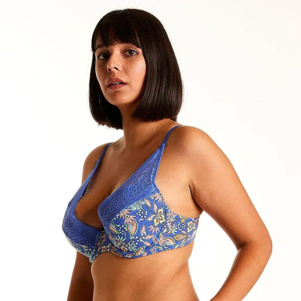 Soutien-gorge ampliforme coque moulée bleu Gazette Pomm Poire