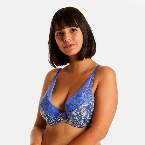 Soutien-gorge ampliforme coque moulée bleu Gazette Pomm Poire