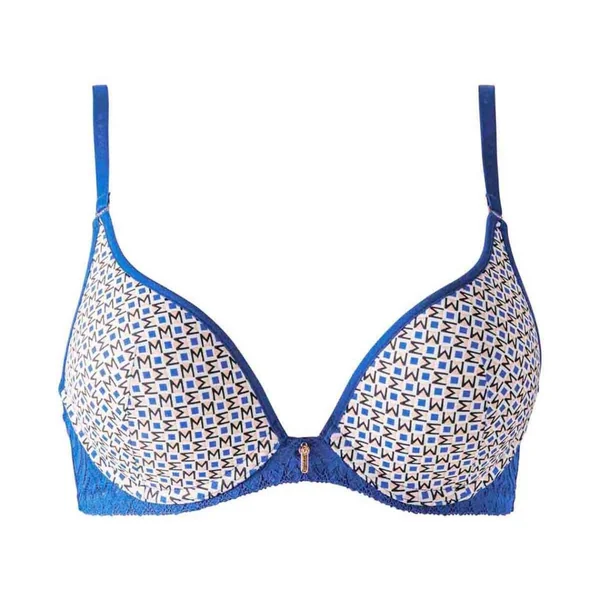 Soutien-gorge ampliforme coque moulée bleu Kim Morgan Lingerie