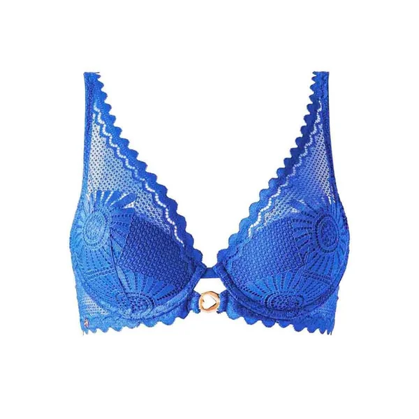 Soutien-gorge ampliforme coque moulée bleu Lison Morgan Lingerie