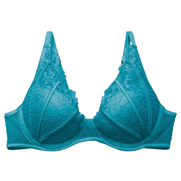 Soutien-gorge ampliforme coque moulée bleu Voltige vert Pomm Poire