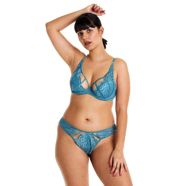 Soutien-gorge ampliforme coque moulée bleu Voltige vert Pomm Poire