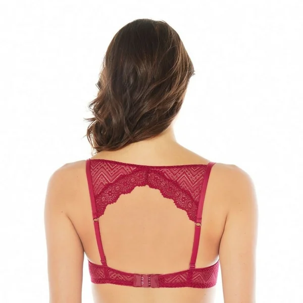 Soutien-gorge ampliforme coque moulée bordeaux Pomm Poire
